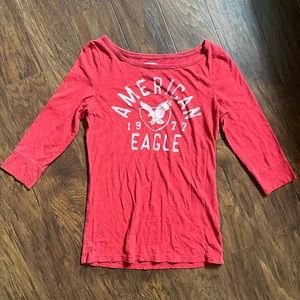 American Eagle 3/4 Sleeve Vintage Tee, Size LG